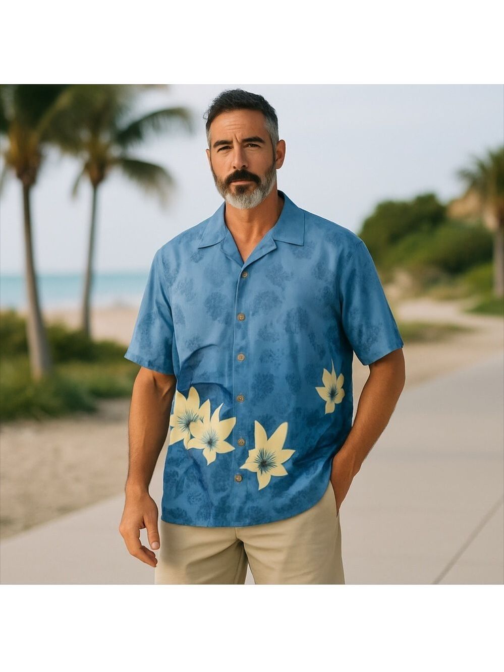 TOMMY BAHAMA HAWAIIAN HIBISCUS CAMP SHIRT SIZE LARGE, 100% SILK, GREAT CONDITION